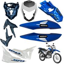 Carenagem Nxr Bros 160 modelo 2016 Até 2021 Aba do Tanque Par de Complementos Tampa Lateral Frontal Rabeta Traseira