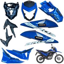 Carenagem Nxr Bros 160 modelo 2016 Até 2021 Aba do Tanque Par de Complementos Tampa Lateral Frontal Rabeta Traseira
