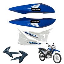 Carenagem Nxr Bros 160 modelo 2016 Até 2021 Aba do Tanque Par de Complementos Tampa Lateral Lado Filtro e Bateria