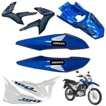 Carenagem Nxr Bros 160 modelo 2016 Até 2021 Aba do Tanque Par de Complementos Tampa Lateral Rabeta Traseira