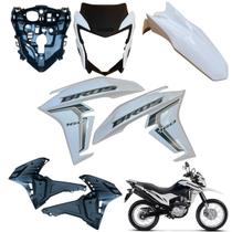 Carenagem Nxr Bros 160 Modelo 2022 2024 Asa do Tanque Par de Complementos Frente Frontal Paralama Dianteiro