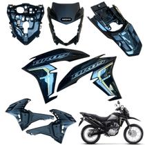 Carenagem Nxr Bros 160 Modelo 2022 2024 Asa do Tanque Par de Complementos Frente Frontal Rabeta traseira Carenagem Nxr Bros 160 Modelo 2022 2024 Asa do Tanque Par de Complementos Frente Frontal Rabeta traseira