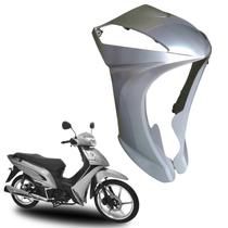 Carenagem peito frontal bico iron shineray jet 50 jet-50 prata 2010 a 2018