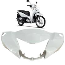 Carenagem tampa capa do farol honda biz 125 es 2025 2026 branco ross Carenagem tampa capa do farol honda biz 125 es 2025 2026 branco ross