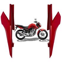 Carenagem Tampa Lateral Rabeta Traseira Honda Cg Titan 160 Vermelho Pimenta 2022 2023 2024