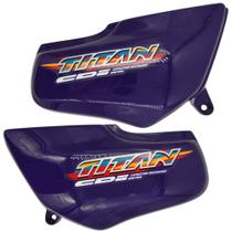 Carenagem tampa lateral titan125 cg honda c-faixa roxo 1998 Carenagem tampa lateral titan125 cg honda c-faixa roxo 1998