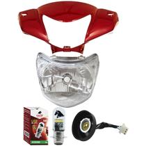 Carenagem Vermelho, Lâmpada Led, Bloco, Soquete Biz 110 2016 Carenagem Vermelho, Lâmpada Led, Bloco, Soquete Biz 110 2016