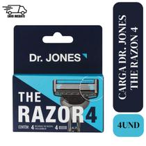 Carga Barbear Dr. Jones The Razor 4 Com 4 Unidades