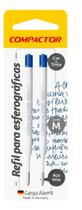 Carga Caneta Esferografica Padrao Parker 1005 Compactor C/2 - Azul