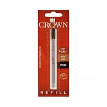 Carga crown p/ esferografica parker preta blistada ca14007p