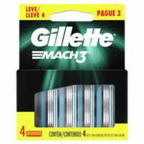 Carga de aparelho para barbear gillette mach3 leve 4 pague 3 unidades