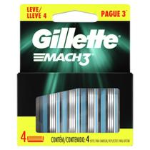 Carga Gillete Mach3 4 Unidades - Gillette