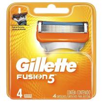 Carga Gillette Fusion 5 Com 4 Unidades Carga Gillette Fusion 5 Com 4 Unidades