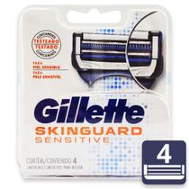 Carga Gillette Fusion Skinguard Sensitive com 4 Cartuchos