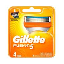 Carga Gillette Fusion5 Refil 4 Cartuchos Carga Gillette Fusion5 Refil 4 Cartuchos