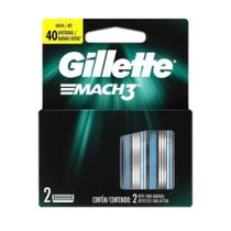 Carga Gillette Mach3 2 Refis p/ Barbear - Gillete