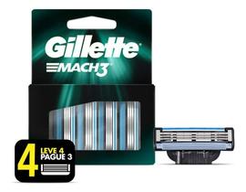 Carga Gillette Mach3 Regular Refil 4 Unidades