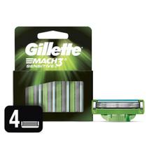 Carga gillette mach3 sensitive 4 unidades