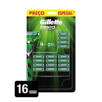Carga Gillette Mach3 Sensitive com 16 unidades