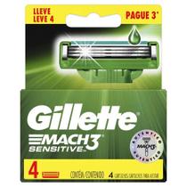 Carga Gillette Mach3 Sensitive Football Leve 4 Pague 3