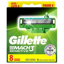 Carga Gillette Sensitive Com 8 Cartuchos