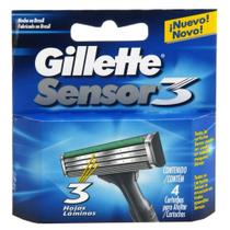 Carga Gillette Sensor 3 c/ 4 Unidades