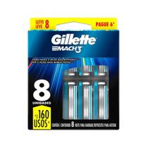 Carga Mach 3 com 8 Un Tradicional - GILLETTE