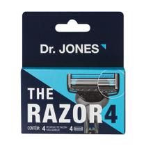 Carga para Aparelho de Barbear Dr. Jones The Razon 4 com 4 Unidades