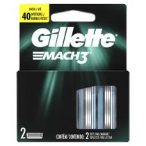 Carga para Aparelho de Barbear Gillette Mach3 2 Unidades - P&G