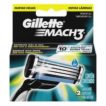 Carga para Aparelho de Barbear Gillette Mach3 2 Unidades Carga para Aparelho de Barbear Gillette Mach3 2 Unidades