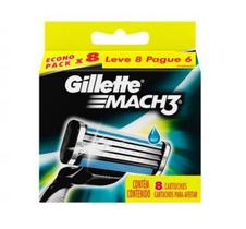 Carga para Aparelho de Barbear Gillette Mach3 - 8 Cartuchos