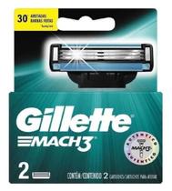 Carga Para Aparelho de Barbear Gillette Mach3 Com 2 unidades