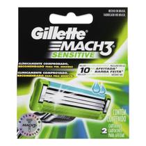 Carga Para Aparelho De Barbear Gillette Mach3 Sensitive 2 Un