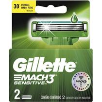 Carga para Aparelho de Barbear Gillette Mach3 Sensitive 2 unidades - GILETTE