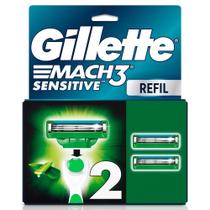 Carga para Aparelho de Barbear Gillette Mach3 Sensitive 2 Unidades