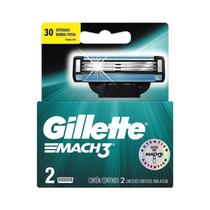 Carga para Aparelho de Barbear Gillette Mach3 Sensitive - 2 Unidades