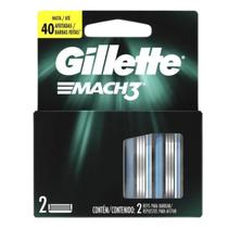 Carga Para Aparelho De Barbear Mach 3 2 unidades - Gillette