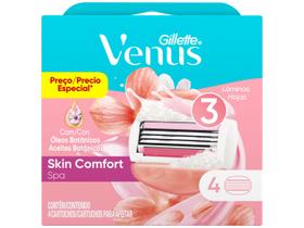 Carga para Aparelho de Depilação Feminino - Gillette Vênus Spa Skin Comfort 4 Unidades