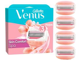 Carga para Aparelho de Depilação Feminino - Gillette Vênus Spa Skin Comfort 4 Unidades