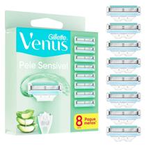 Carga para Aparelho de Depilação Gillette Venus Pele Sensível 8 Unidades Carga para Aparelho de Depilação Gillette Venus Pele Sensível 8 Unidades