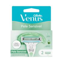 Carga para Aparelho de Depilar Gillette Venus Pele Sensível 2 Unidades Carga para Aparelho de Depilar Gillette Venus Pele Sensível 2 Unidades
