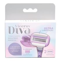 Carga para Aparelho de Depilar Viceroy Diva 5 Lâminas com 2 Unidades Carga para Aparelho de Depilar Viceroy Diva 5 Lâminas com 2 Unidades