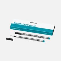 Carga para caneta MONTBLANC RB média Barbados Blue, pacote com 2 Carga para caneta MONTBLANC RB média Barbados Blue, pacote com 2