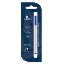 Carga refil caneta crown roller tipo sheaffer azul ca22007a