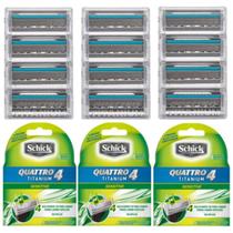 Carga Schick Quattro 4 Titanium Cartucho C/12 Unidades Refil