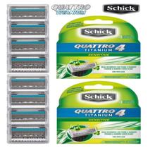 Carga Schick Quattro 4 Titanium Cartucho C/ 8 Unidades Refil