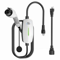 Cargador EV EVDANCE Nivel 1 y 2 Portátil Cable de 7.6 m 12A 110-220V
