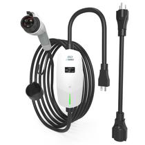 Cargador para Vehículos Eléctricos EVDANCE Nivel 1/2 6-16A Cable de 7.5 m 110V-240V IP66