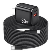 Cargador PD 30W USB C de carga rápida para Oculus Quest 2 VR