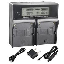 Cargador Rápido Dual Inteligente Kastar BPU60 LCD para Sony BP-U60